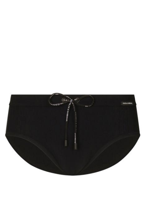 logo-print drawstring swimming trunks by DOLCE&GABBANA