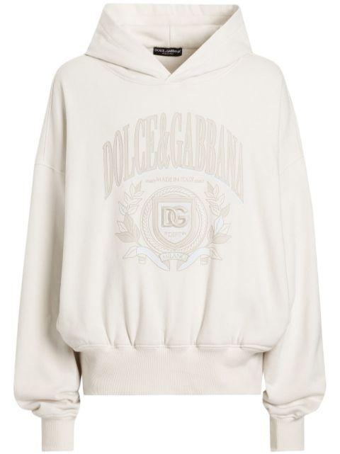 logo-print hoodie by DOLCE&GABBANA