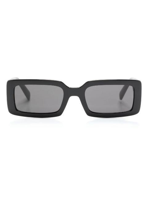 logo-print rectangle-frame sunglasses by DOLCE&GABBANA