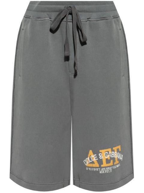 logo-print track shorts by DOLCE&GABBANA
