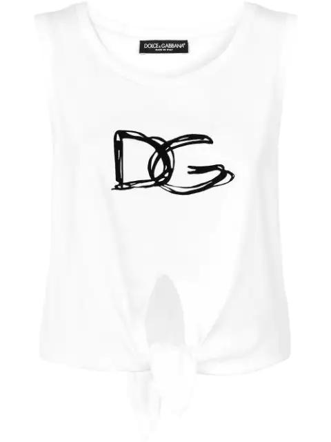 logo-print vest top by DOLCE&GABBANA