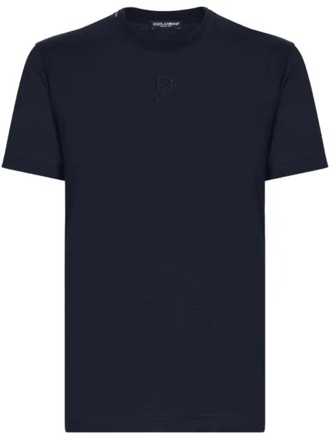 logo silk T-shirt by DOLCE&GABBANA