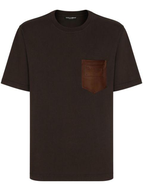 logo-stamp cotton T-shirt by DOLCE&GABBANA