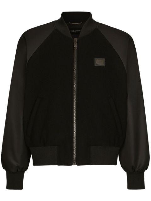 logo-tag bomber jacket by DOLCE&GABBANA