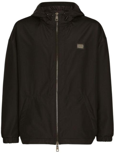 logo-tag hoodied jacket by DOLCE&GABBANA