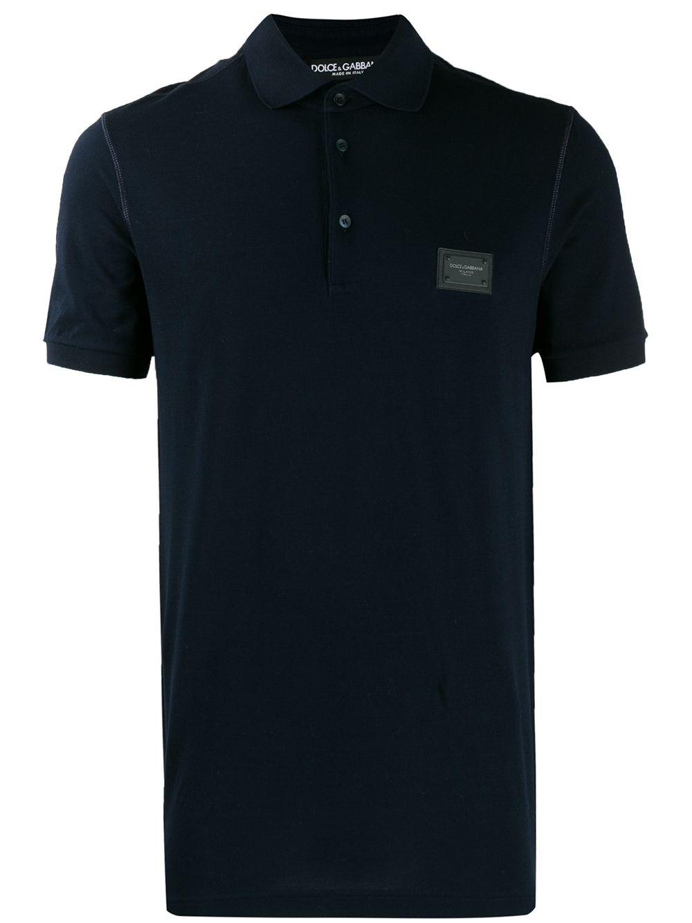 logo-tag piqué polo shirt by DOLCE&GABBANA