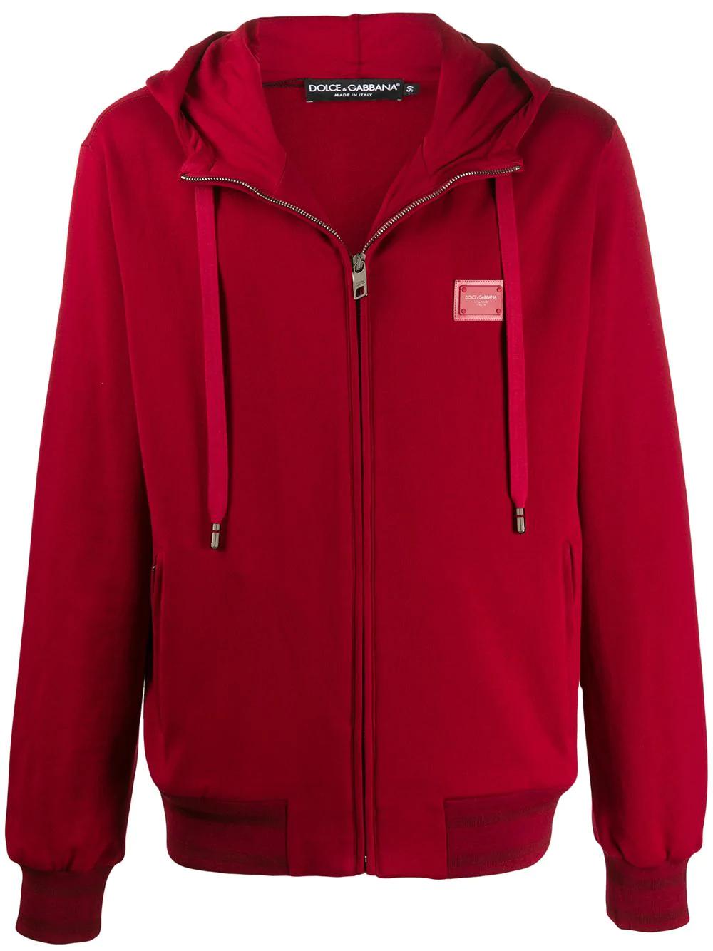 logo-tag zip-up hoodie by DOLCE&GABBANA