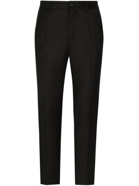 logo-trim tailored trousers by DOLCE&GABBANA