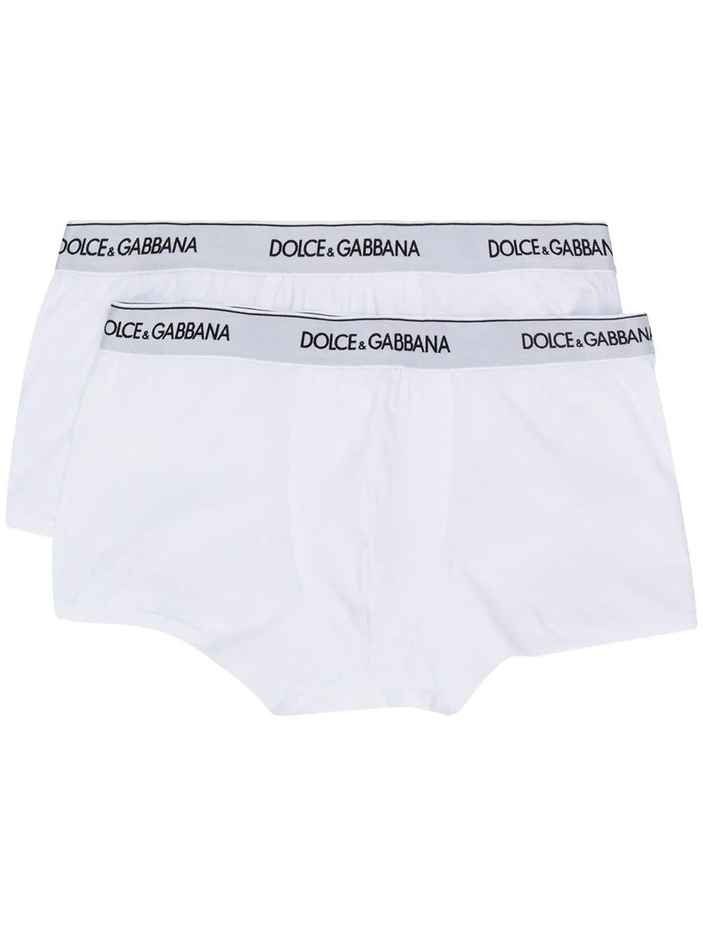 logo-waistband boxer briefs (pack of two) by DOLCE&GABBANA