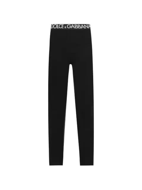 logo-waistband leggings by DOLCE&GABBANA