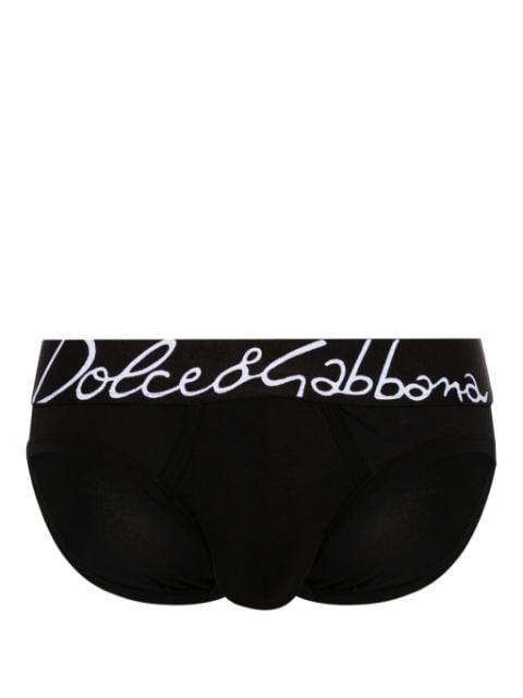 logo-waistband stretch-cotton briefs by DOLCE&GABBANA