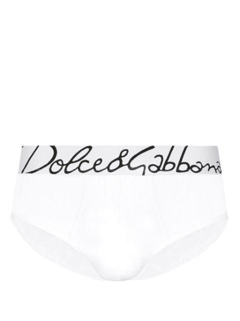 logo-waistband stretch-cotton briefs by DOLCE&GABBANA