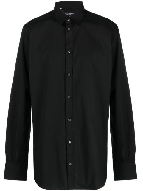 long-sleeve cotton-blend shirt by DOLCE&GABBANA
