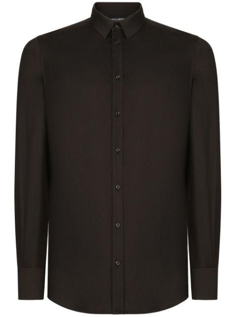 long-sleeve cotton-blend shirt by DOLCE&GABBANA