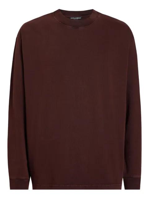 long-sleeve crew-neck T-shirt by DOLCE&GABBANA
