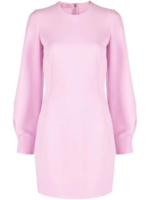 long-sleeve dart-detail dress by DOLCE&GABBANA