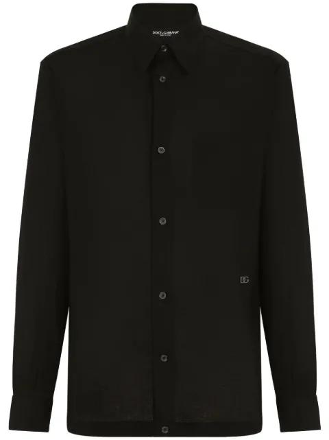 long-sleeve linen shirt by DOLCE&GABBANA