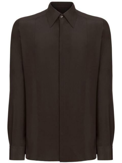 long-sleeve silk shirt by DOLCE&GABBANA