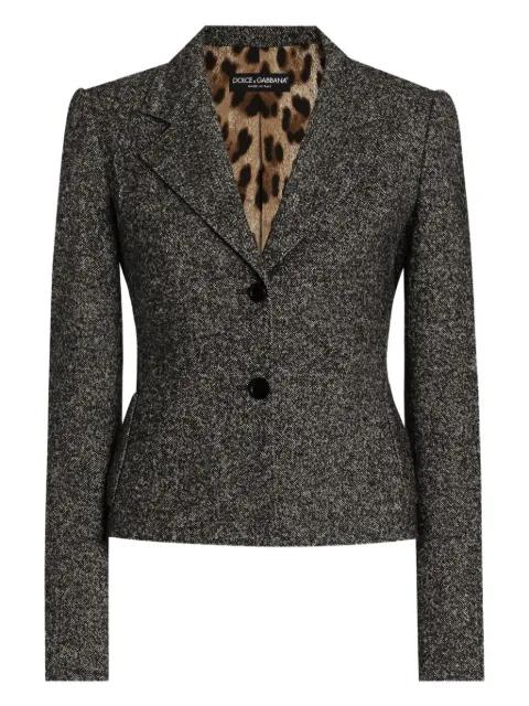 mélange-effect jacket by DOLCE&GABBANA