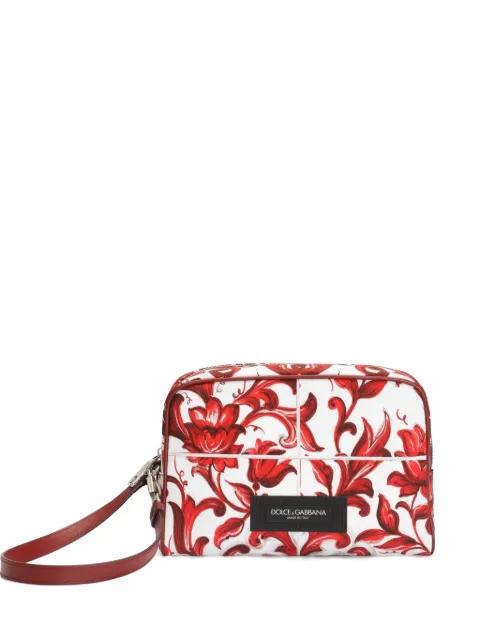majolica-print Essenza poplin handbag by DOLCE&GABBANA