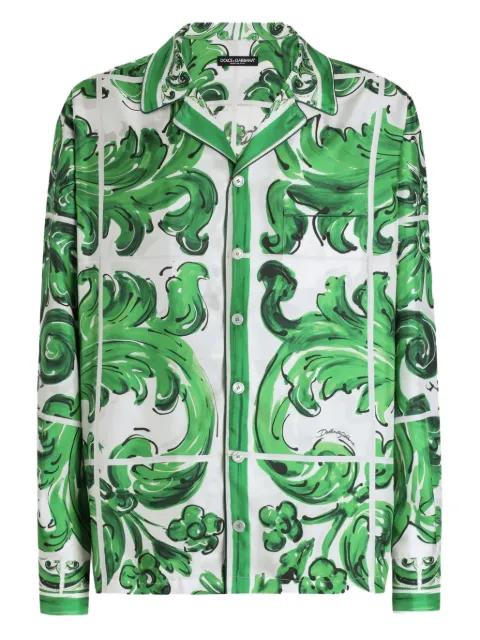 majolica-print shirt by DOLCE&GABBANA