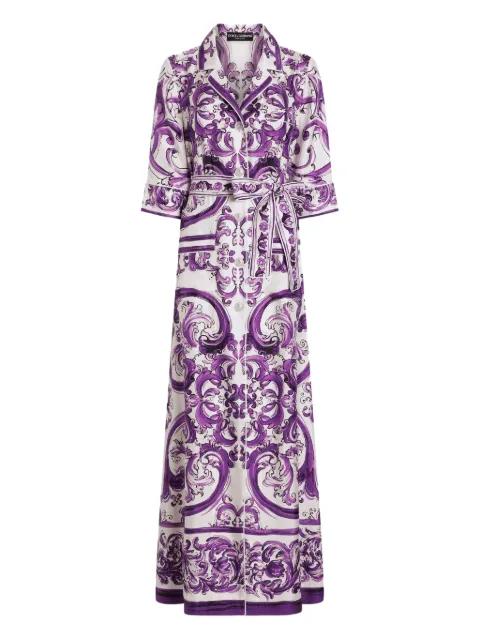 maxi Majolica-print dress by DOLCE&GABBANA