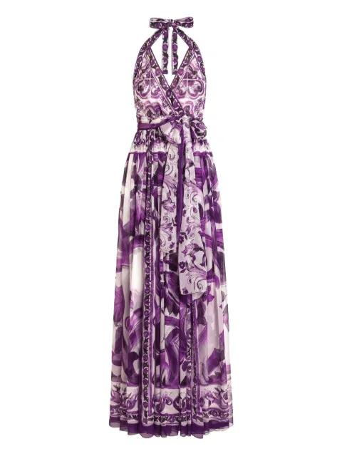 maxi Majolica-print dress by DOLCE&GABBANA