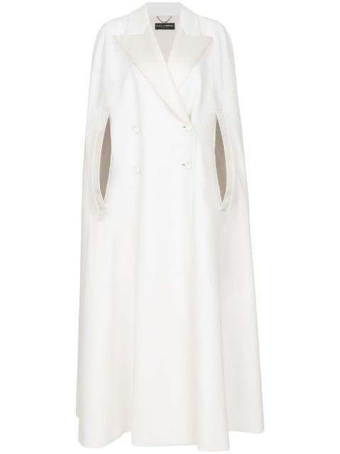 maxi double-breasted cape-design cape by DOLCE&GABBANA