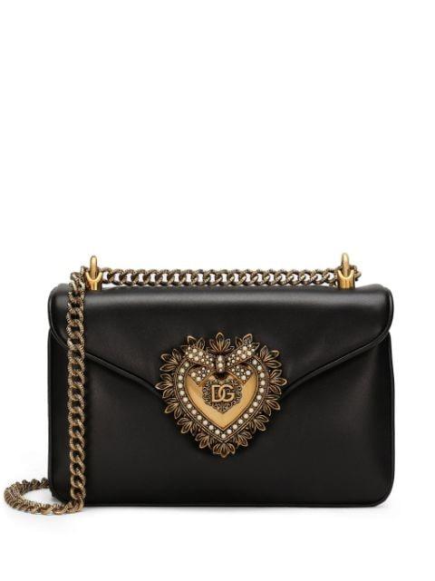 medium Devotion leather crossbody bag by DOLCE&GABBANA