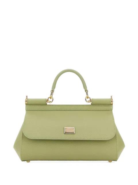 medium Sicily handbag in dauphine calfskin by DOLCE&GABBANA