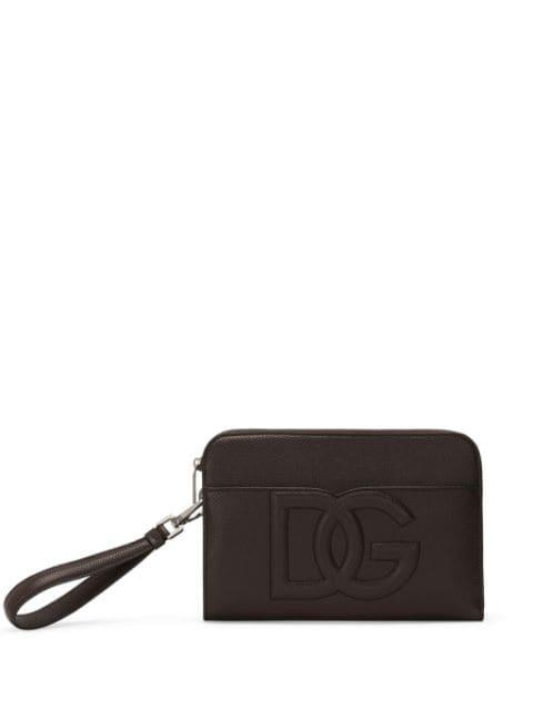 medium logo-embossed clutch bag by DOLCE&GABBANA