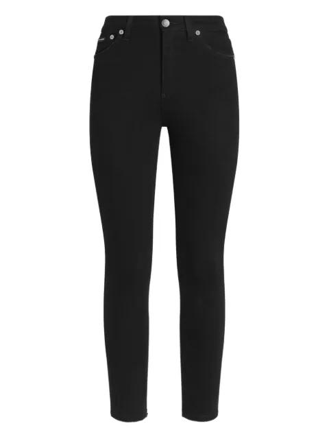 metal-plaque jeans by DOLCE&GABBANA