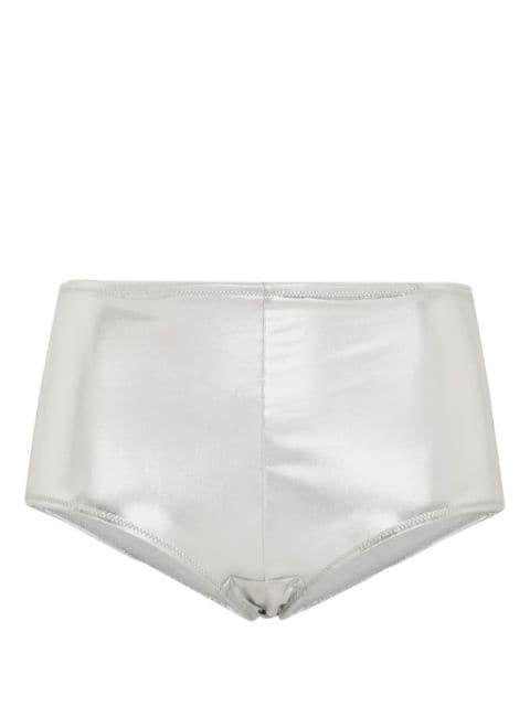 metallic laminated-jersey low-rise briefs by DOLCE&GABBANA