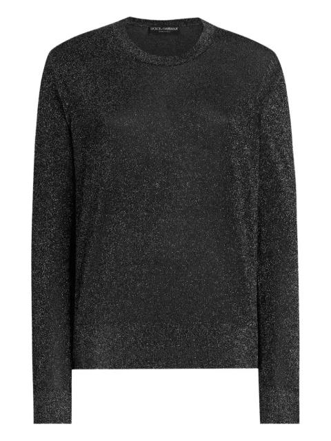 metallic long-sleeve pullover by DOLCE&GABBANA