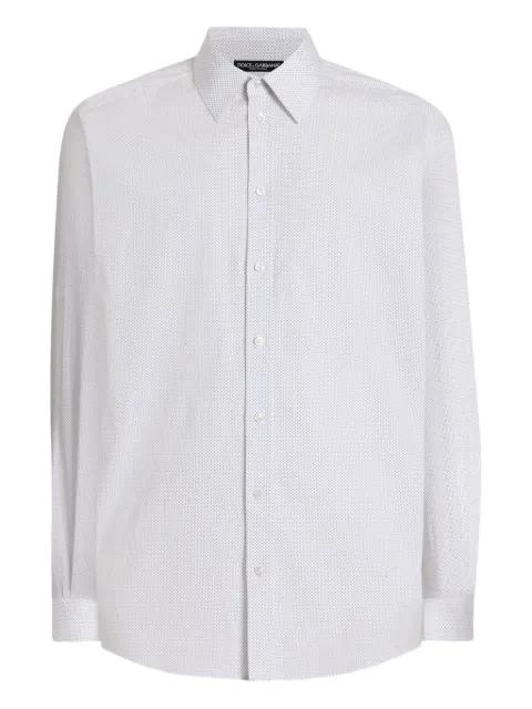 micro dot-print shirt by DOLCE&GABBANA