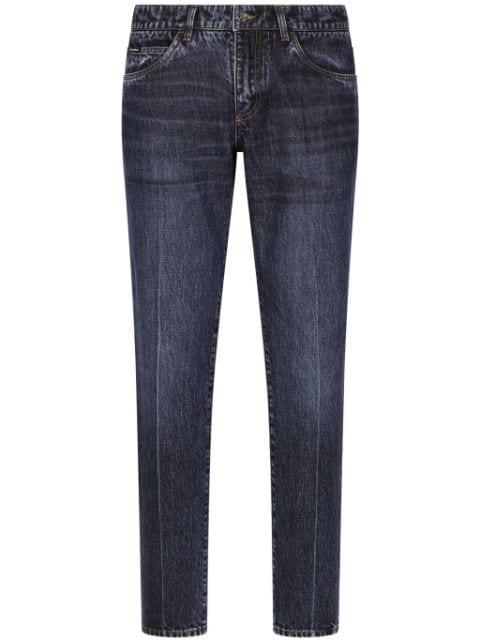 mid-rise slim-cut jeans by DOLCE&GABBANA