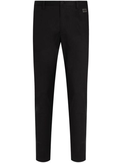 mid-rise slim-fit trousers by DOLCE&GABBANA