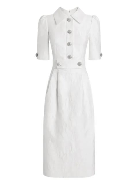 midi button-embellished dress by DOLCE&GABBANA