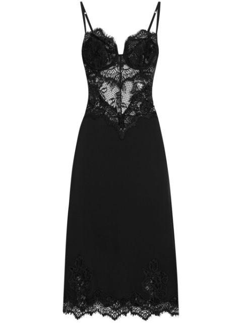 midi floral-lace dress by DOLCE&GABBANA