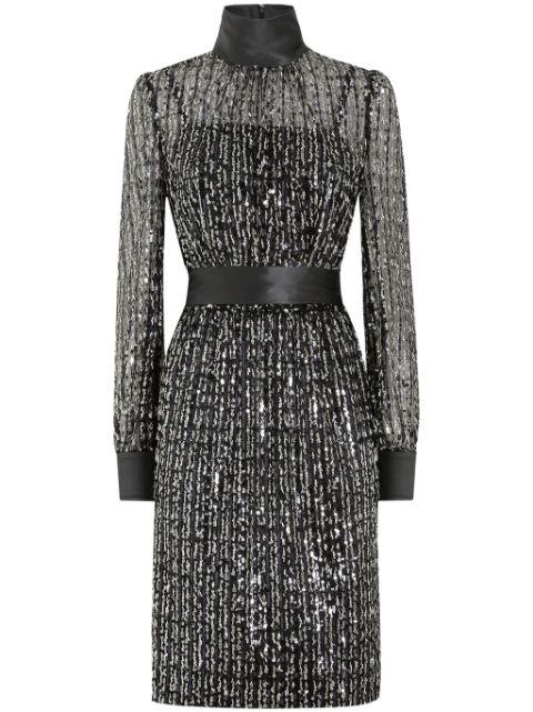 midi sequinned dress by DOLCE&GABBANA