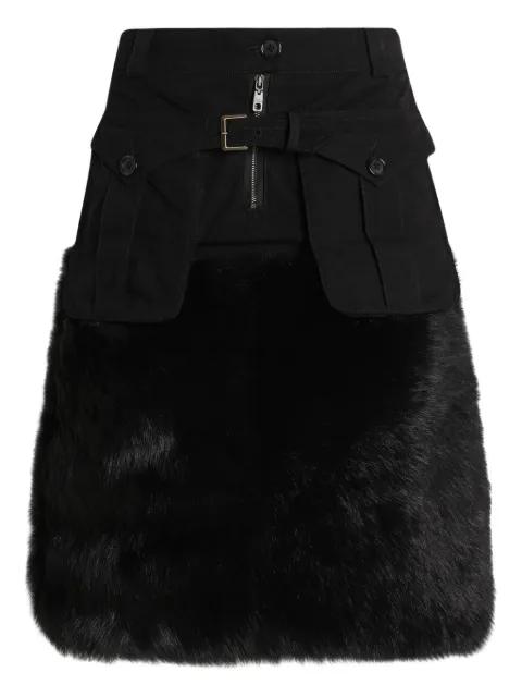 midi skirt with fur by DOLCE&GABBANA