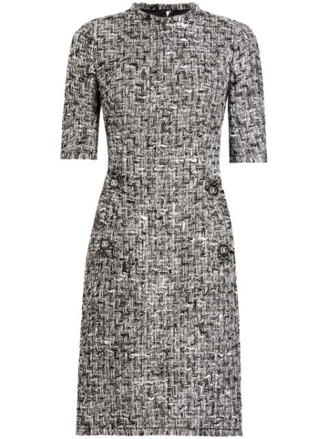 midi tweed dress by DOLCE&GABBANA