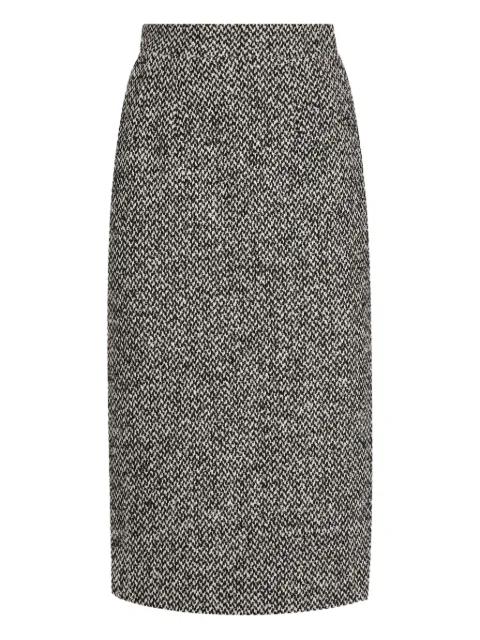 midi tweed pencil skirt by DOLCE&GABBANA
