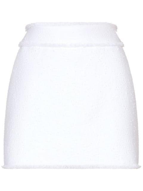 mini A-line tweed skirt by DOLCE&GABBANA