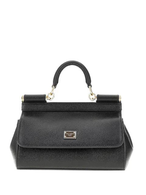 mini Sicily grained-leather tote bag by DOLCE&GABBANA
