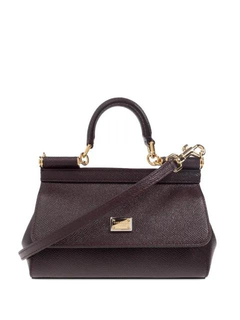 mini Sicily leather tote bag by DOLCE&GABBANA