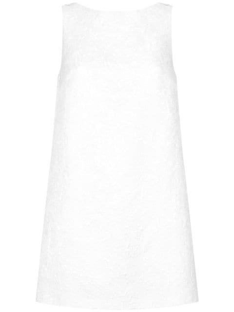 mini brocade sleeveless shift dress by DOLCE&GABBANA