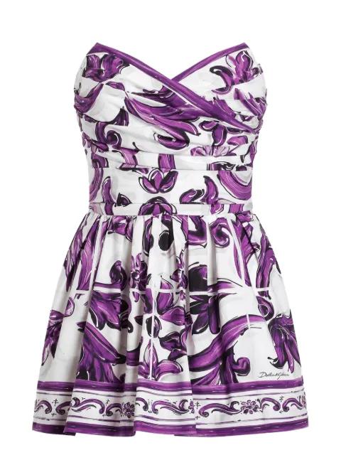 mini graphic-print dress by DOLCE&GABBANA