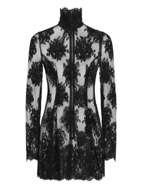 mini lace high-neck dress by DOLCE&GABBANA