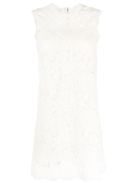 mini sleeveless lace dress by DOLCE&GABBANA